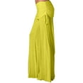 thumbnail image 1 of OSOLU Women Ladies' Solid Color Wide Leg Athletic Pants With Belt Mid Rise Dance Trousers Daily Relaxed Fit Breathable Workout Training Joggers Bottoms, 1 of 4