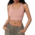 thumbnail image 1 of OSOLU Women Yoga Sports Bra With High Support And Feel Workout Sports High Support Comfortable Bralettes Light Pink S, 1 of 7