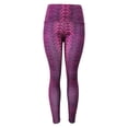 thumbnail image 1 of OSOLU Women's Yoga Printed Leggings Stretchy Workout Tights Running Gym Pants Base Layer Workout Stretchy Running Tummy Control Joggers Bottoms Purple XXL, 1 of 7
