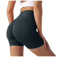 thumbnail image 1 of OSOLU Womens Workout Seamless Scrunch Lifting Shorts High Waist Gym Yoga Shorts Sports Soft Tummy Control Workout Athletic Gym Bottoms BU2 L, 1 of 5