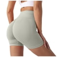 thumbnail image 1 of OSOLU Womens Workout Seamless Scrunch Lifting Shorts High Waist Gym Yoga Shorts Sports Soft Tummy Control Workout Athletic Gym Bottoms White M, 1 of 5