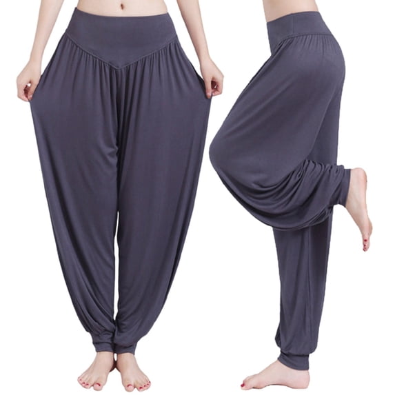OSOLU Yoga Pants Fashionable Women's Sports Pants Jogging Oversized Harem Casual Sports Pants Workout Stretchy Running Tummy Control Joggers Bottoms GY1 S