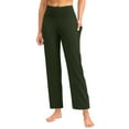 thumbnail image 1 of OSOLU Yoga Pants For Women Workout Pants High Waist Athletic Workout Leggings Yoga Pant Stretchy Running Tummy Control Joggers Bottoms Green XXL, 1 of 7