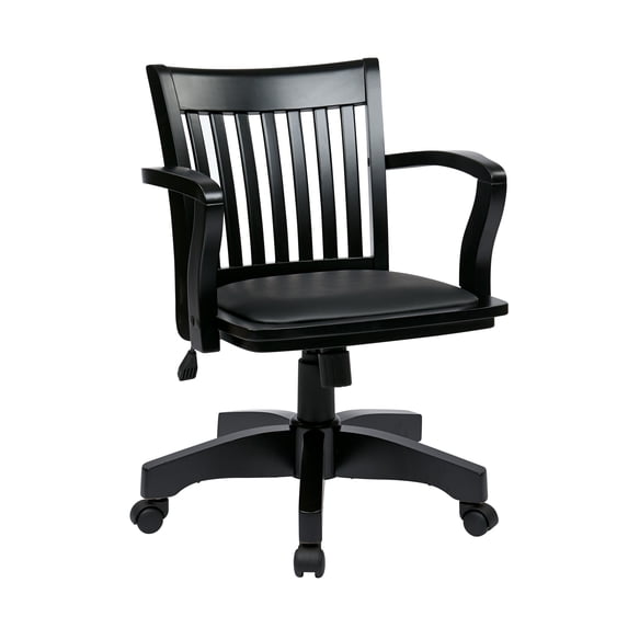 OSP Designs Deluxe Bankers Chair, Black