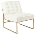 thumbnail image 1 of OSP Home Furnishings Anthony 26” Wide Chair with Chrome Base and White Faux Leather Fabric, 1 of 10