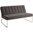 thumbnail image 1 of OSP Home Furnishings Anthony 57” Loveseat with Chrome Base and Klein Charcoal Fabric, 1 of 2