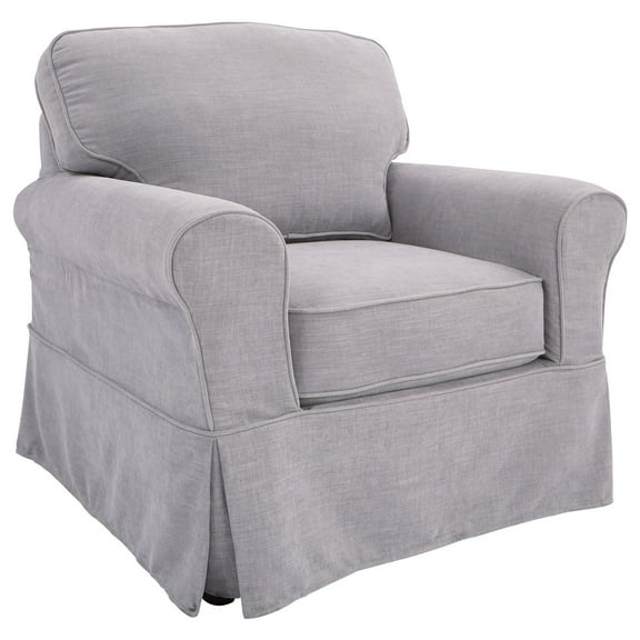 OSP Home Furnishings Ashton Chair with Fog Slip Cover