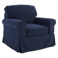 thumbnail image 1 of OSP Home Furnishings Ashton Chair with Navy Slip Cover, 1 of 8
