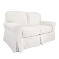 thumbnail image 1 of OSP Home Furnishings Ashton Loveseat with Ivory Slip Cover, 1 of 7