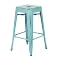thumbnail image 1 of OSP Home Furnishings Bristow 26" Antique Metal Barstool, Antique Sky Blue Finish, 4 Pack, 1 of 2