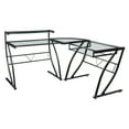 thumbnail image 1 of OSP Home Furnishings Constellation L Shaped Home Office Gaming Editing Desk, 1 of 10