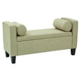 thumbnail image 1 of OSP Home Furnishings Cordoba Storage Bench with Pillows in Milford Toast Fabric, 1 of 6
