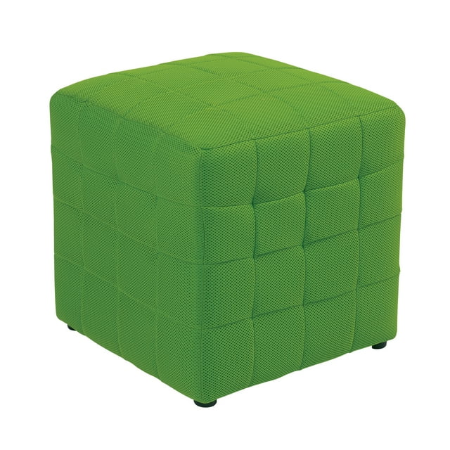OSP Home Furnishings Detour 15" Green Fabric Cube