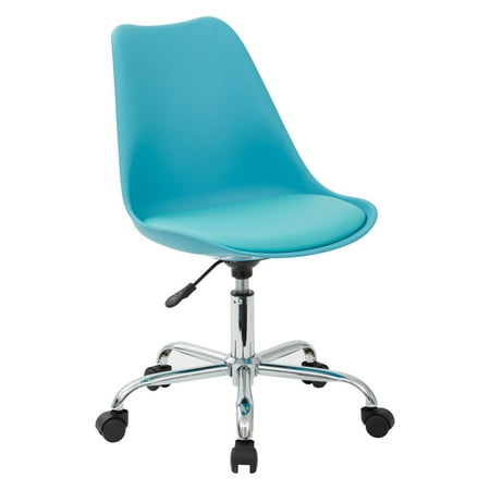 AveSix - Emerson Student 5-Pointed Star Polyurethane and Polypropylene Task Chair - Teal