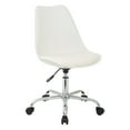 thumbnail image 1 of OSP Home Furnishings Emerson Office Chair with Pneumatic Chrome Base in White Finish, 1 of 5