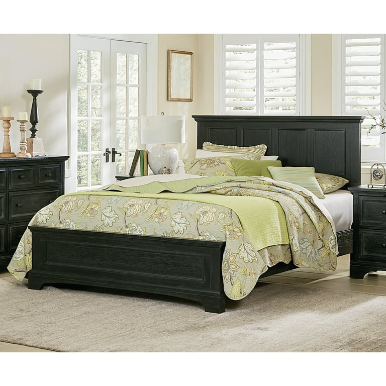Black cheap farmhouse headboard