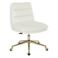 thumbnail image 1 of OSP Home Furnishings Legacy Office Chair in Deluxe White Faux Leather with Gold Base, 1 of 4