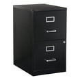 thumbnail image 1 of OSP Home Furnishings Locking Metal File Cabinet with 2 Drawers, Textured Black, 1 of 9