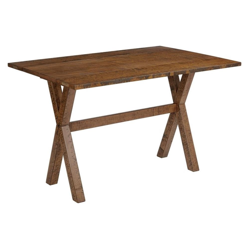 Farmhouse Rustic Reclaimed Wood Flip-Top Dining Table