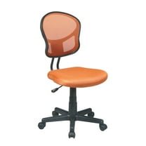 OSP Home Furnishings Mesh Task Chair In Orange Fabric