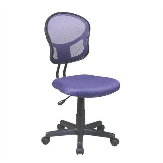 OSP Home Furnishings Mesh Task Chair In Purple Fabric