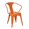 thumbnail image 1 of OSP Home Furnishings Metal Chair (2-Pack) (Orange), 1 of 3