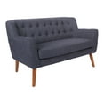 thumbnail image 1 of OSP Home Furnishings Mill Lane Loveseat in Navy Fabric with Coffee Legs, 1 of 2