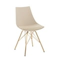 thumbnail image 1 of OSP Home Furnishings Oakley Chair in Cream Faux Leather with Gold Chrome Base, 1 of 6