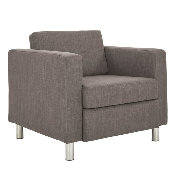 OSP Home Furnishings Pacific Armchair In Cement Fabric