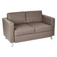 thumbnail image 1 of OSP Home Furnishings Pacific Loveseat In Dillon Stratus Gray Faux Leather, 1 of 5