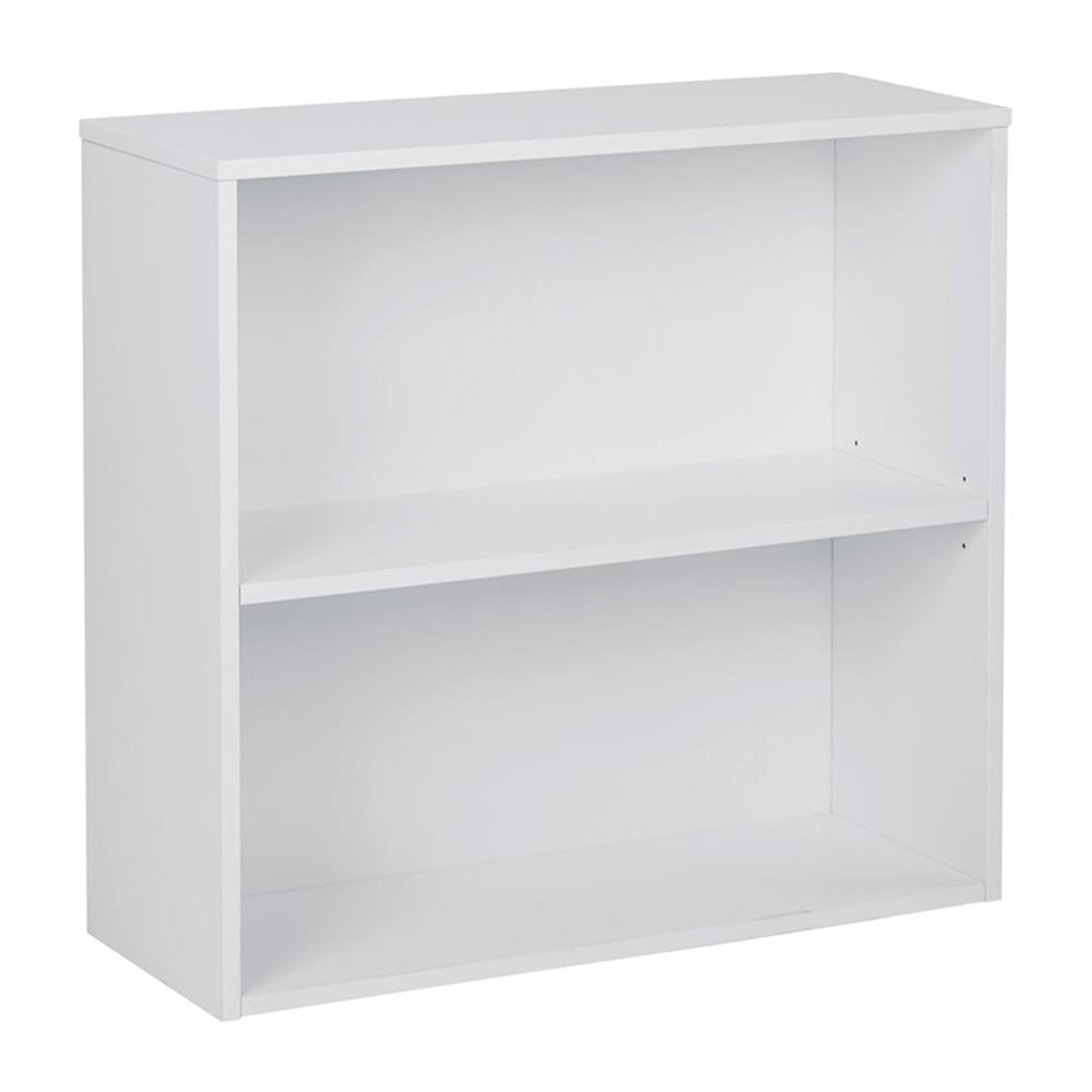 Prado 30" White Adjustable 2-Shelf Bookcase