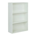 thumbnail image 1 of OSP Home Furnishings Prado 48 inch 3 Shelf White Bookcase Engineered Wood, 1 of 7