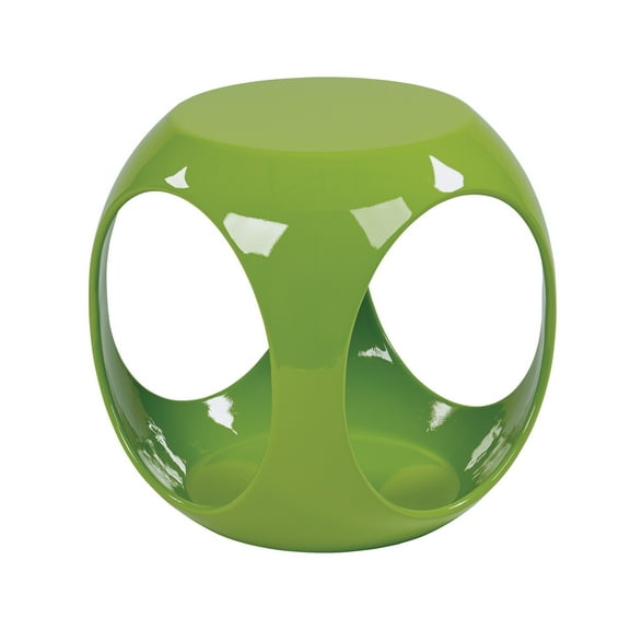 OSP Home Furnishings Slick Accent Table with High Gloss Green Finish