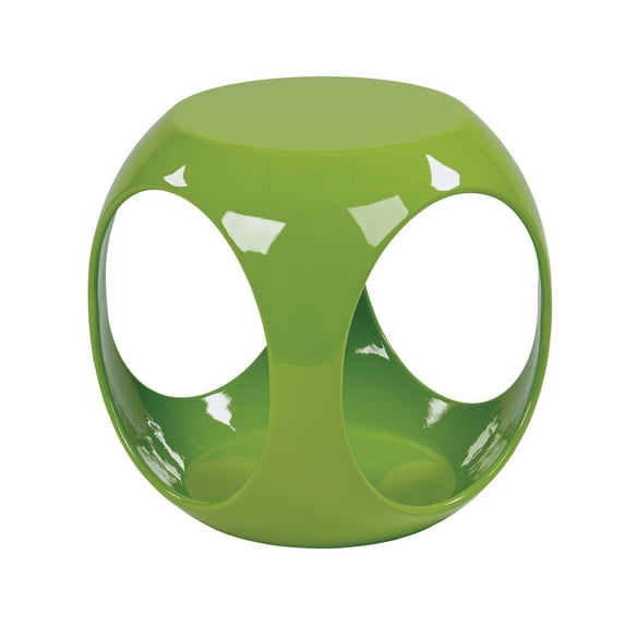 OSP Home Furnishings Slick Accent Table with High Gloss Green Finish