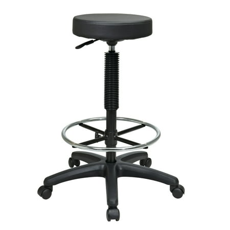 WorkSmart - Pneumatic Drafting Chair - Black