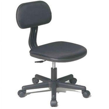 OSP Home Furnishings Student Task Chair in Black Fabric