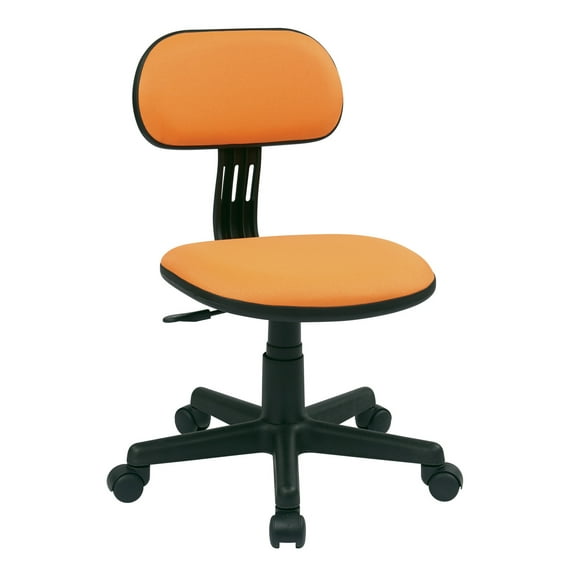 OSP Home Furnishings Student Task Chair in Orange Fabric