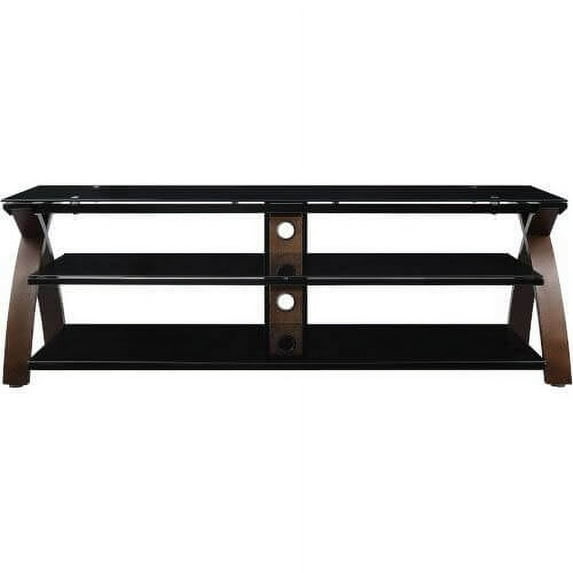 OSP Home Furnishings Timber 67" TV Stand in Espresso Wood
