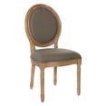 thumbnail image 1 of OSP Home Furnishings Trinity Oval Back Chair in Otter Fabric with Brushed Frame, 1 of 6