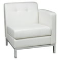thumbnail image 1 of OSP Home Furnishings Wallstreet Chair Right Arm Facing in White Faux Leather, 1 of 5