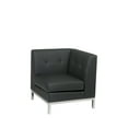 thumbnail image 1 of OSP Home Furnishings Wallstreet Corner Chair in Black Faux Leather, 1 of 2