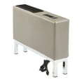 thumbnail image 1 of OSP Home Furnishings Wallstreet Smoke Faux Leather Center Console with Charging Station, 1 of 3