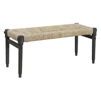 "Alaterre Newport 40"" Solid Rustic Industrial Modern Wood Bench with ...