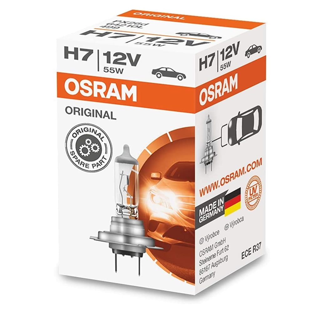 Osram Original H7L 12V 55W Long Life Halogen Light Bulb 64210L
