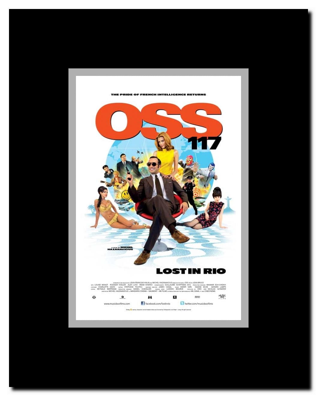 OSS 117 - Lost in Rio Framed Movie Poster