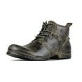 thumbnail image 1 of OSSTONE Moto Boots Chukka Boots for Men Fashion Lace-up Leather Casual Shoes 6015-2-Retro Green-8.5 Retro Green, 1 of 6