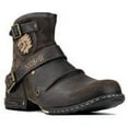 thumbnail image 1 of OSSTONE Moto Chukka Boots Men 5008-1-D-9 Retro Dark Brown, 1 of 6