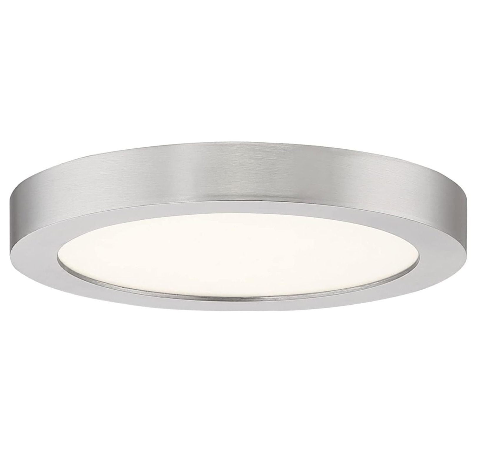 Brushed Nickel 7.5" LED Flush Mount Ceiling Light