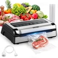 thumbnail image 1 of OSTBA 180W Vacuum Sealer Machine, 12-in-1 Dual Pump Food Saver with Built-In Cutter, Bag Storage & Hose, Easy-Lock Handle, Dry/Moist/Marinate, Memory Function, Includes Vacuum Roll & Accessories, 1 of 7