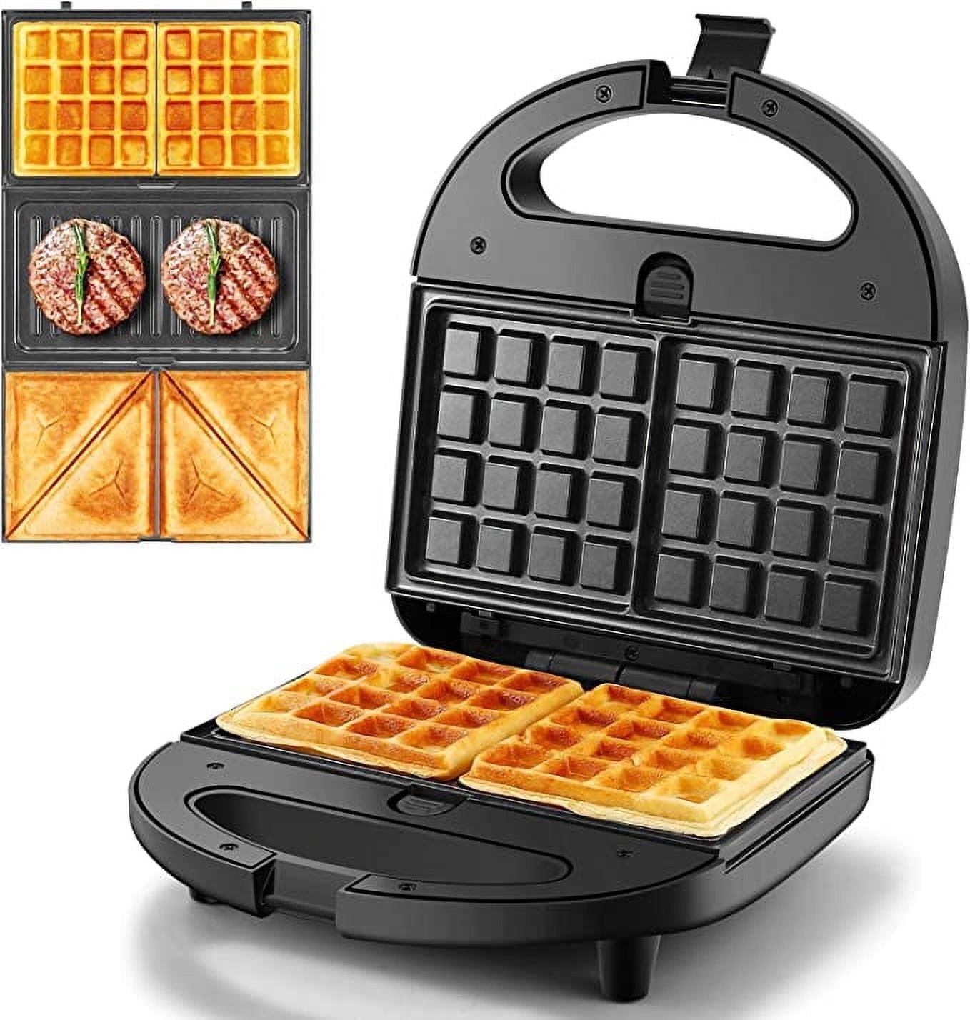 OSTBA 3-in-1 Sandwich Maker Panini Press: Waffle Bahrain Ubuy